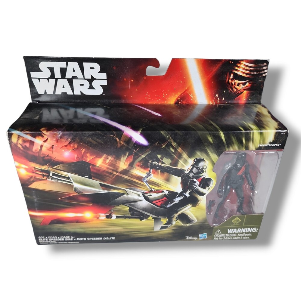 New Sealed Star Wars The Force Awakens First Order Elite Trooper w/ Speeder Bike